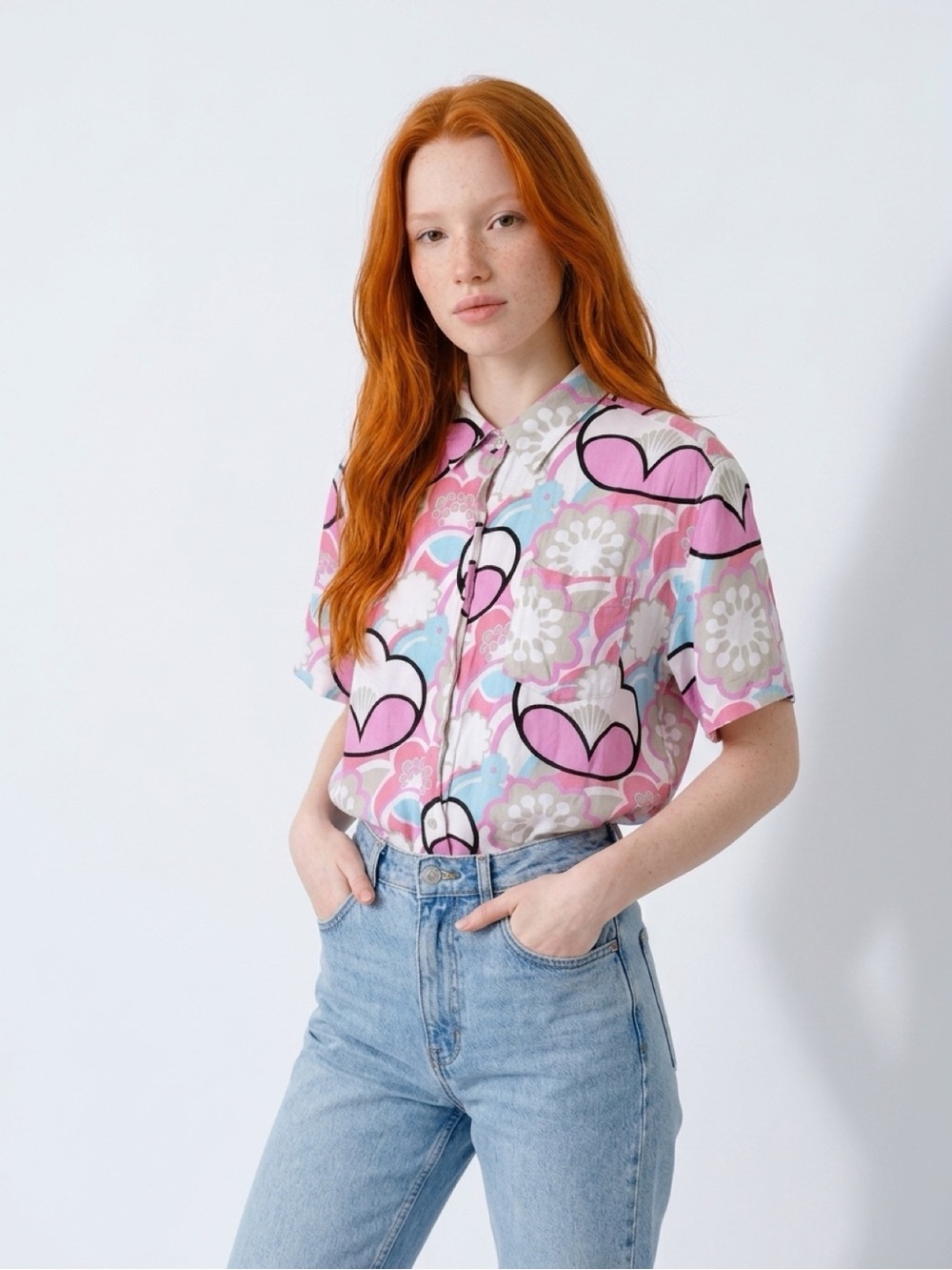 Vintage Carolina Colours Abstract Blouse 18/20